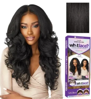 Latisha HD Lace Front Wig with long wavy black hair and natural hairline