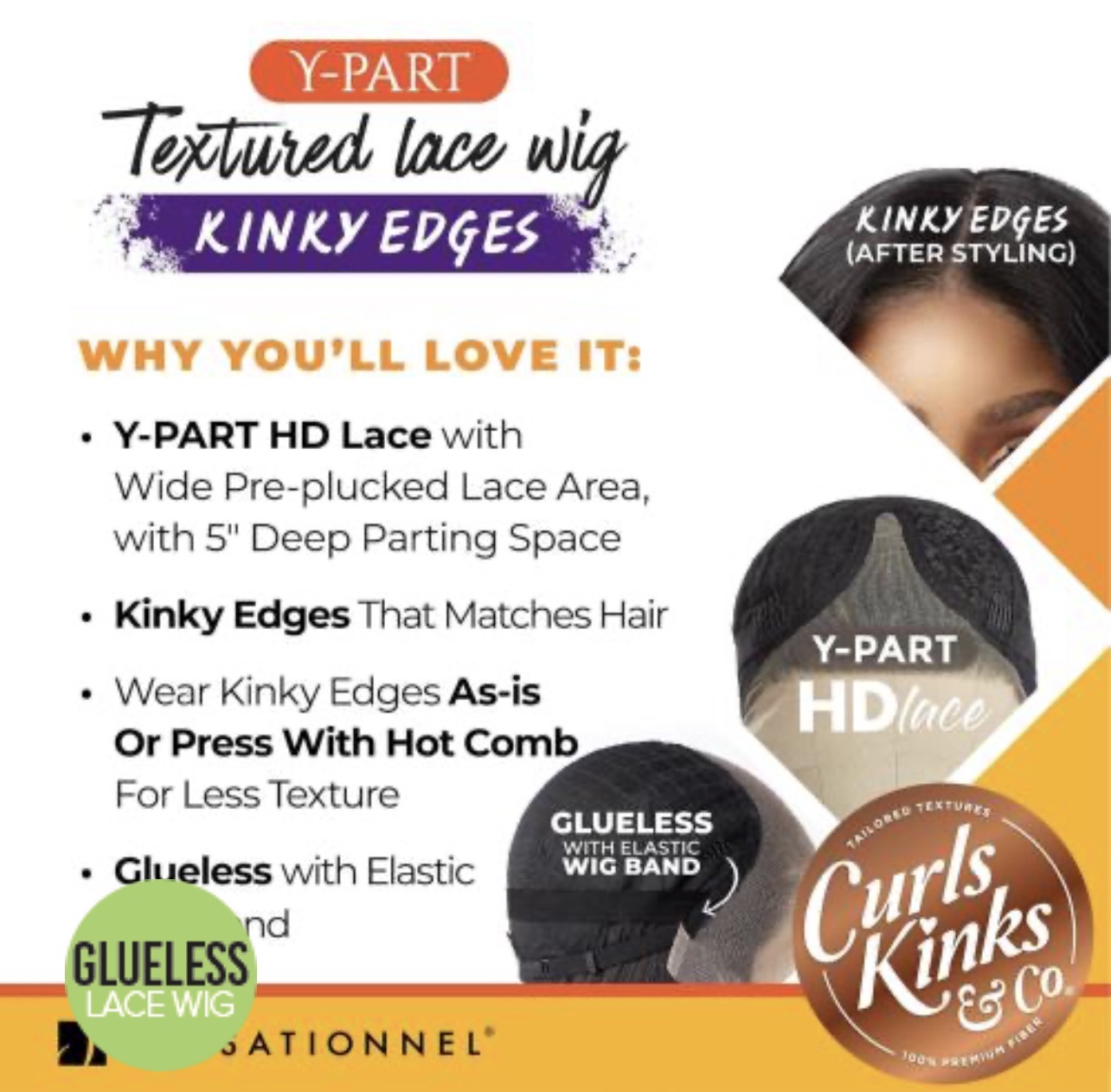 KINKY EDGES GLUELESS WIG - Image 6